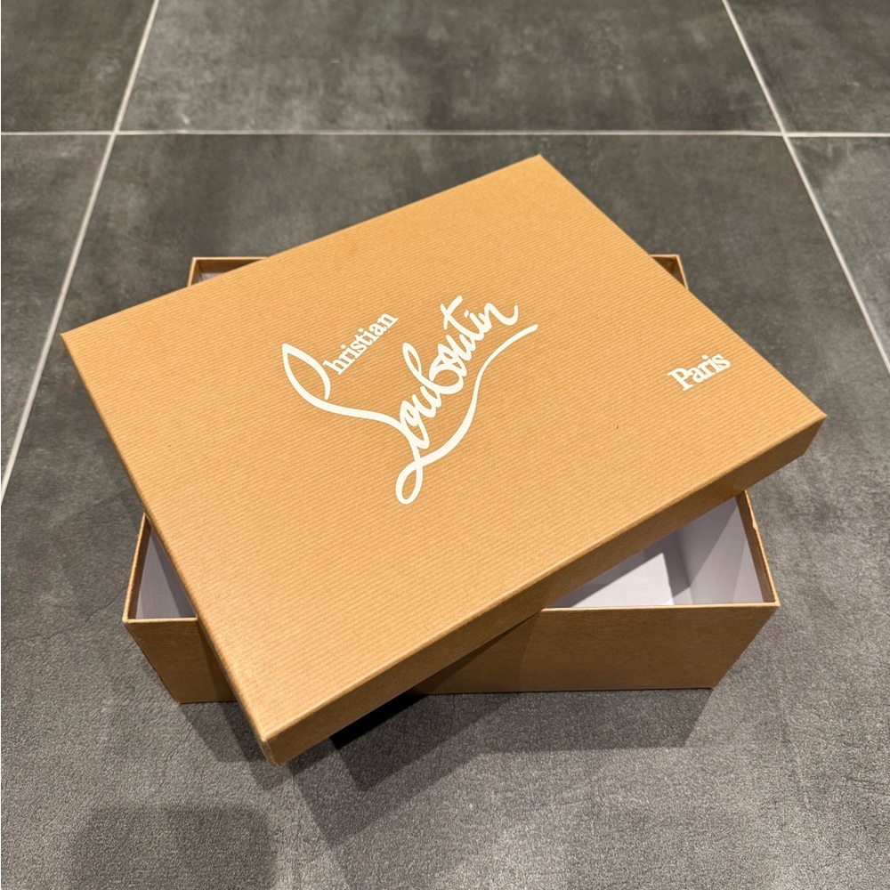 Christian Louboutin Tan Shoe Box. EMPTY